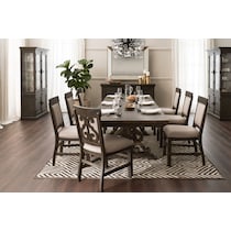 charthouse dark brown side chair   