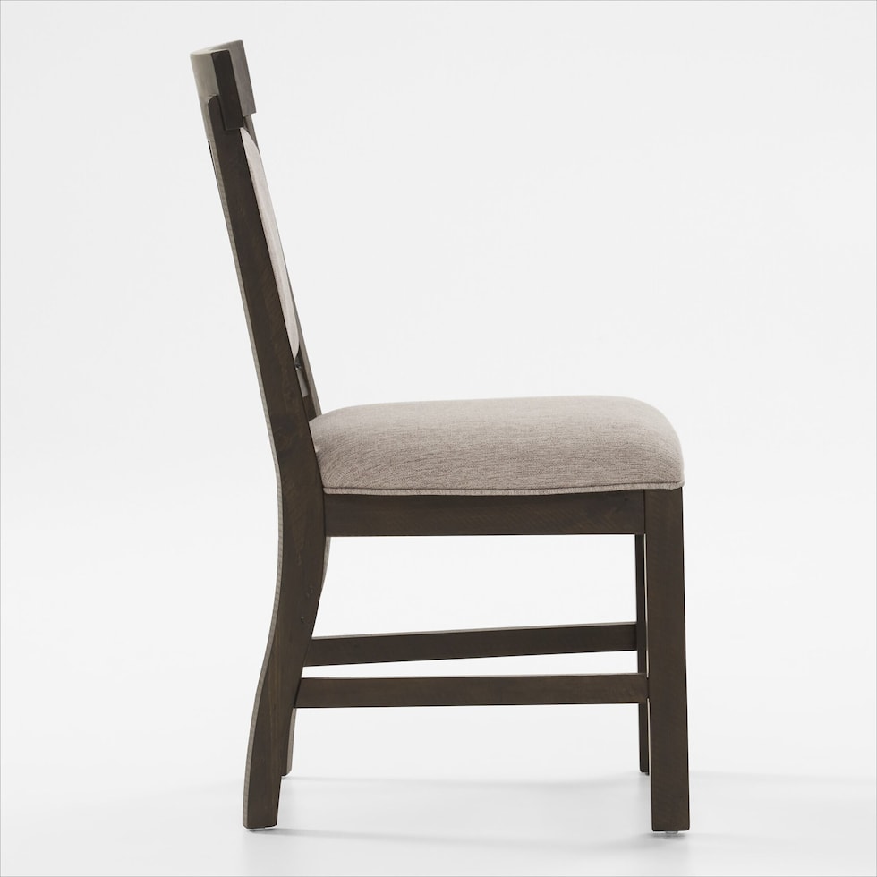 charthouse dark brown side chair   