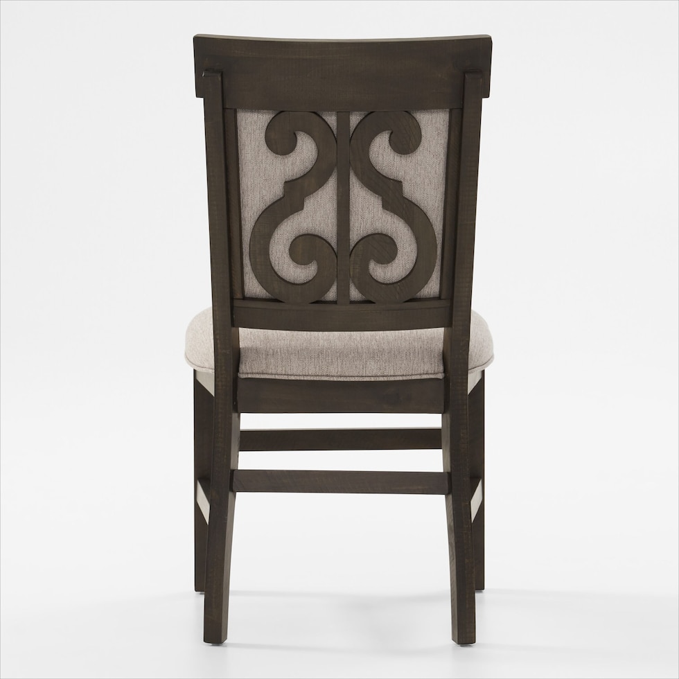 charthouse dark brown side chair   