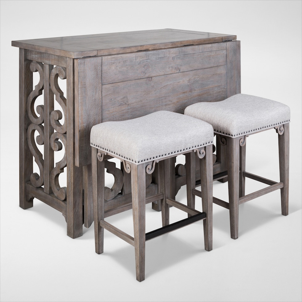 charthouse gray  pc counter height dining room web   