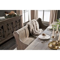 charthouse gray bench   