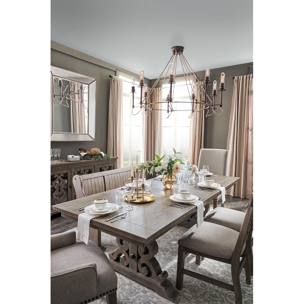 charthouse gray bench   