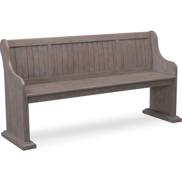 Charthouse Dining Bench - Gray