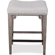charthouse gray counter height stool   