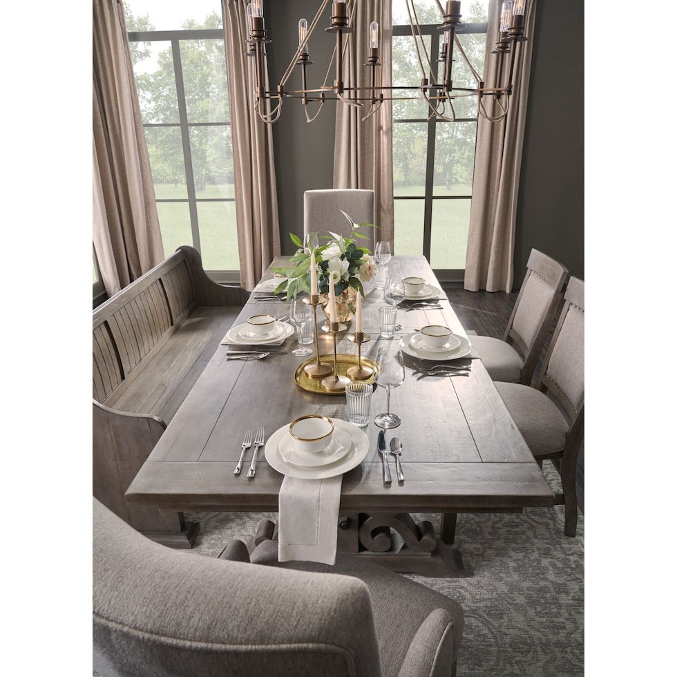 charthouse gray dining table   