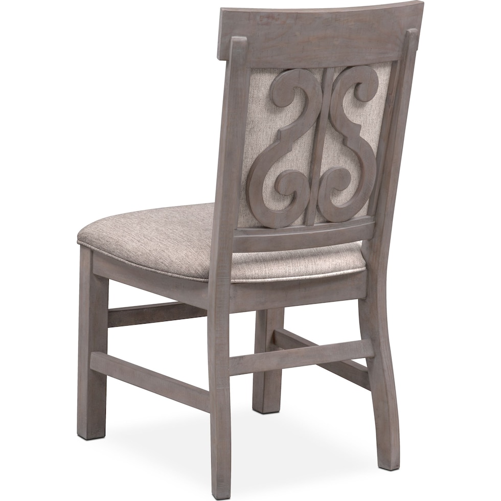 charthouse gray side chair   