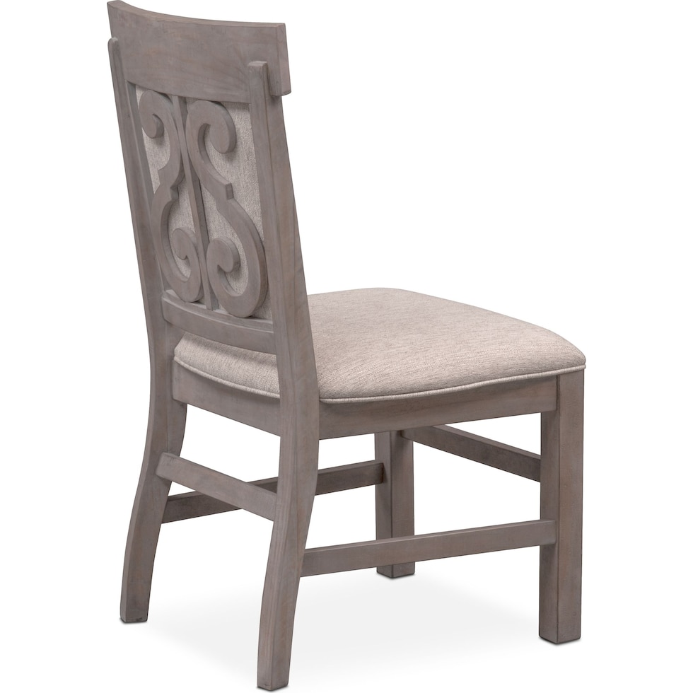 charthouse gray side chair   