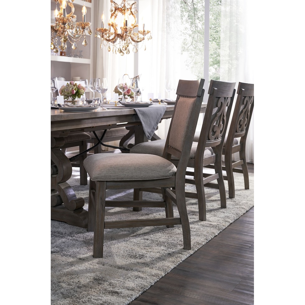 charthouse gray side chair   