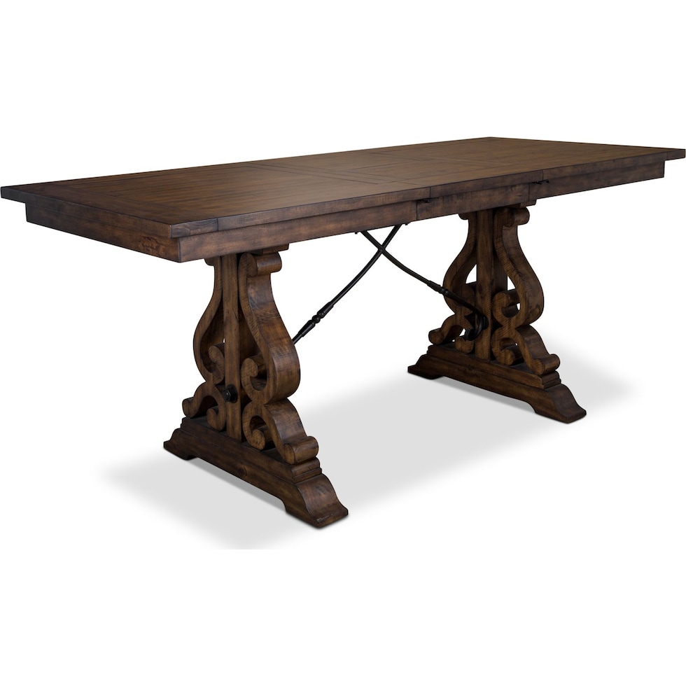 charthouse light brown  pc counter height dining room   