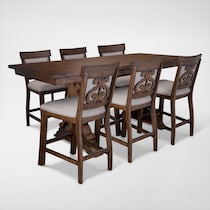 charthouse light brown  pc counter height dining room web   
