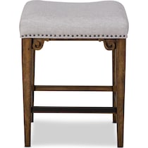 charthouse light brown backless counter height stool   