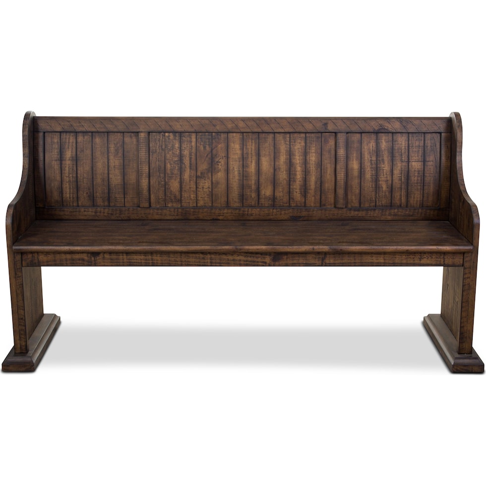 charthouse light brown bench   