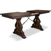 charthouse light brown counter height dining table   