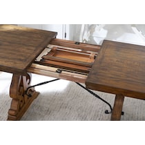 charthouse light brown counter height dining table   