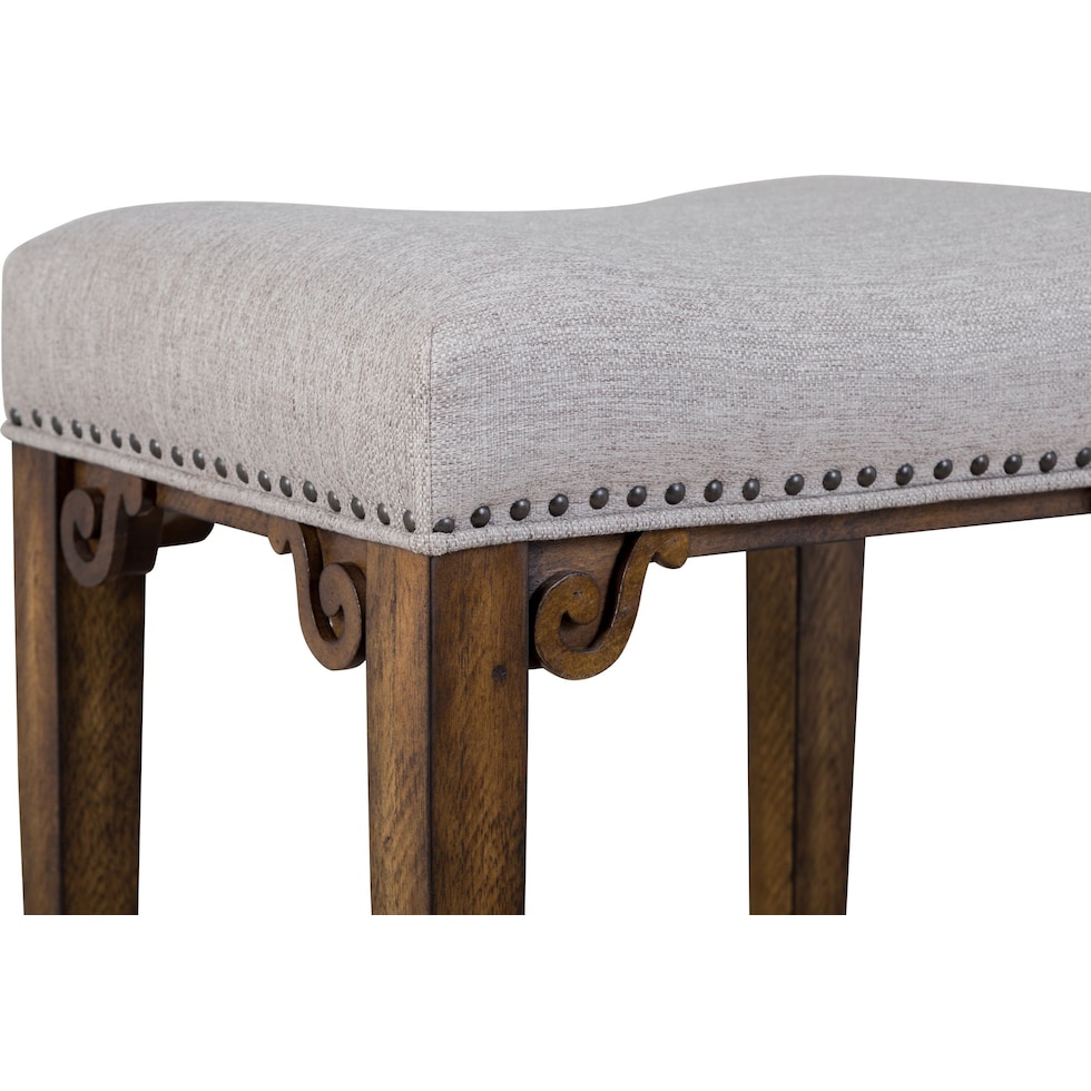 charthouse light brown counter height stool   