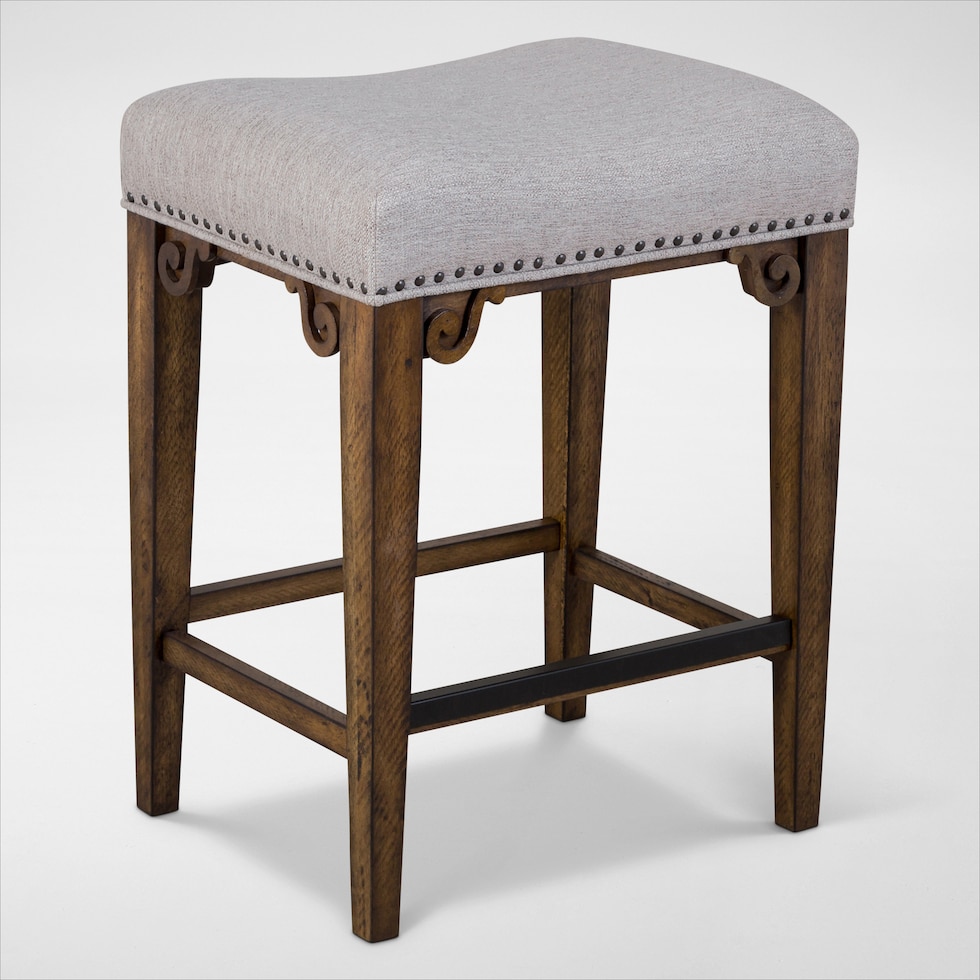 charthouse light brown counter height stool web   