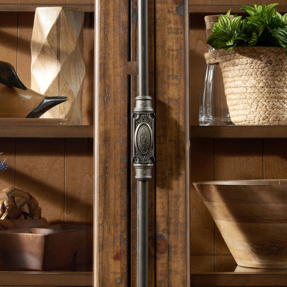 charthouse light brown curio   