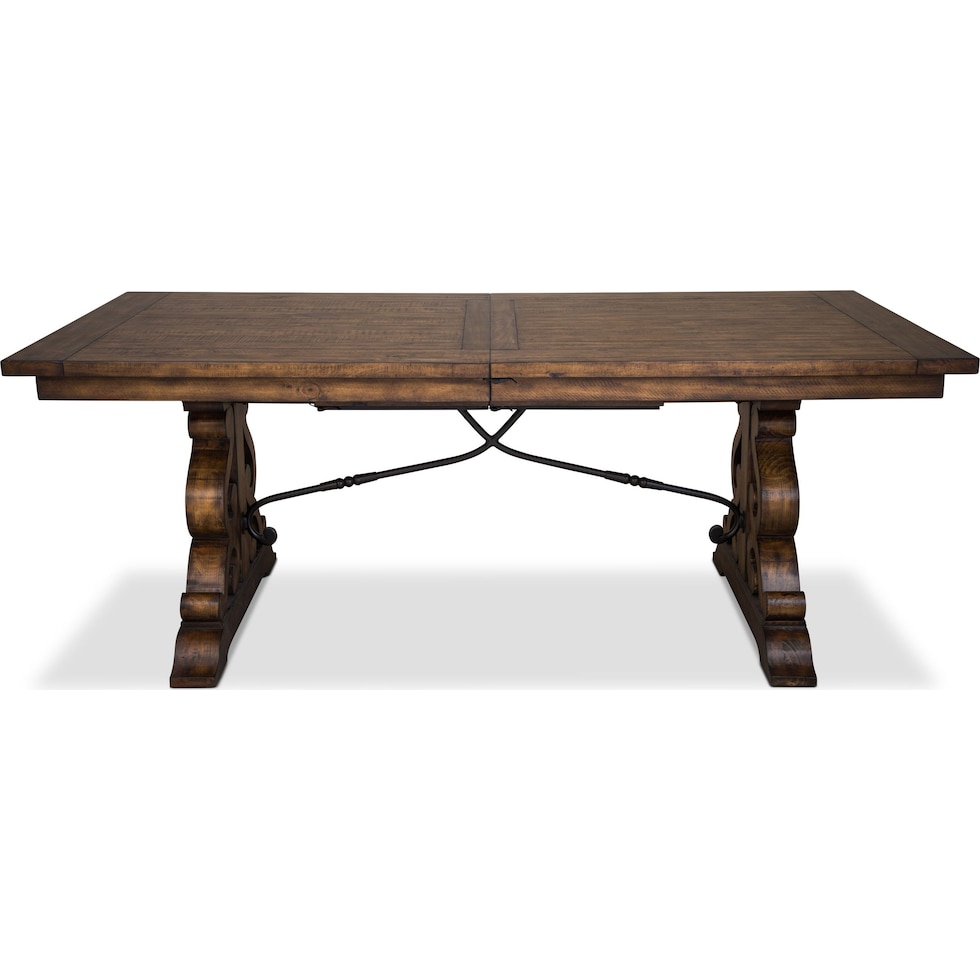 charthouse light brown dining table   