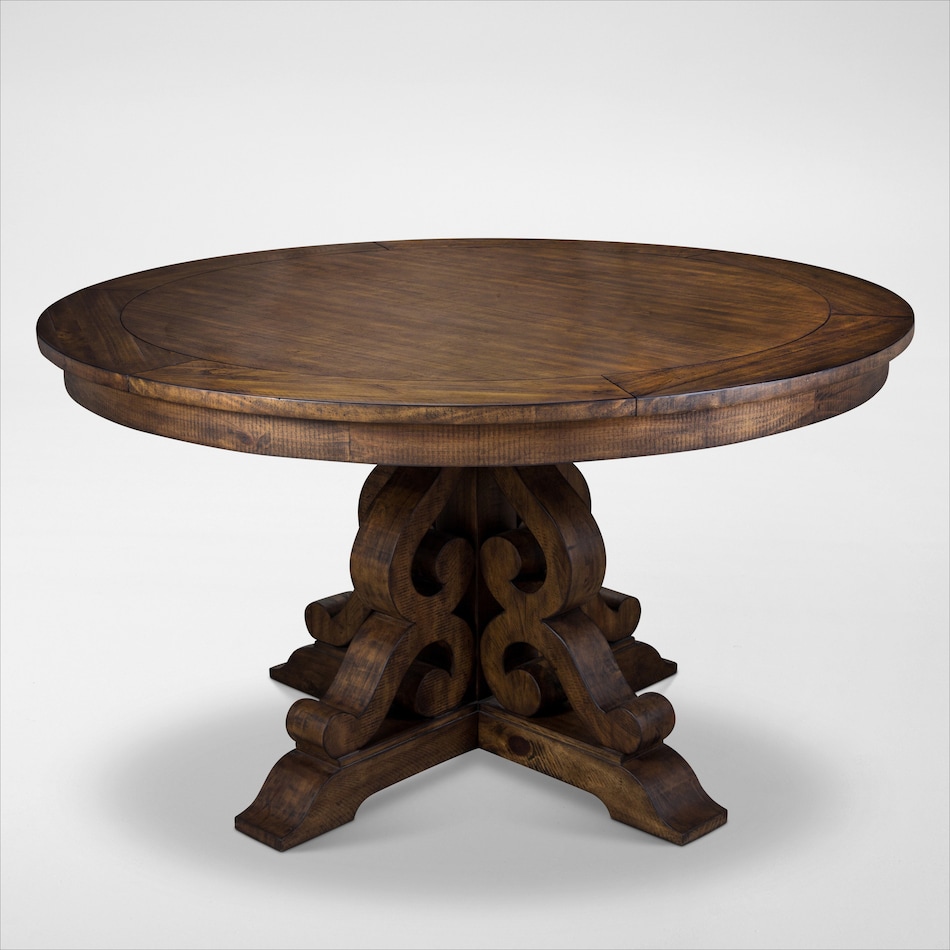 charthouse light brown dining table   