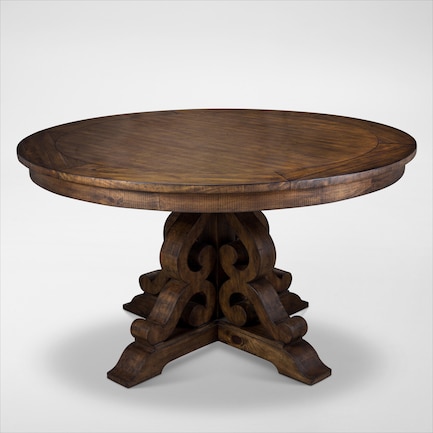 Charthouse Round Dining Table - Nutmeg