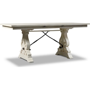 Charthouse Counter-Height Dining Table and 4 Upholstered Stools