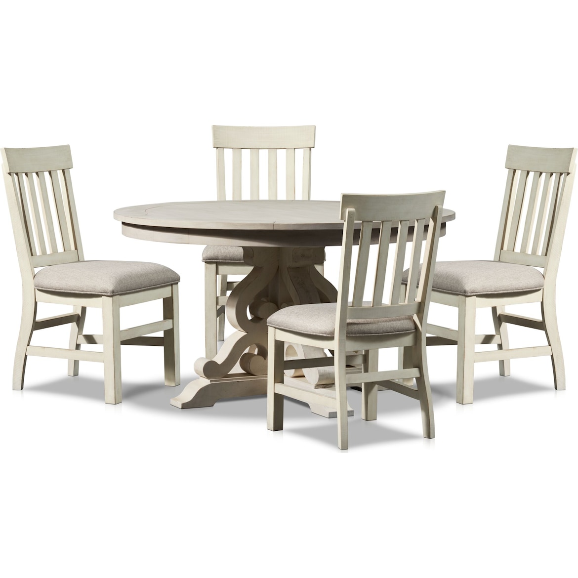 Charthouse Round Dining Table and 4 Side Chairs Value City Furniture