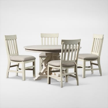 Charthouse Round Dining Table and 4 Side Chairs