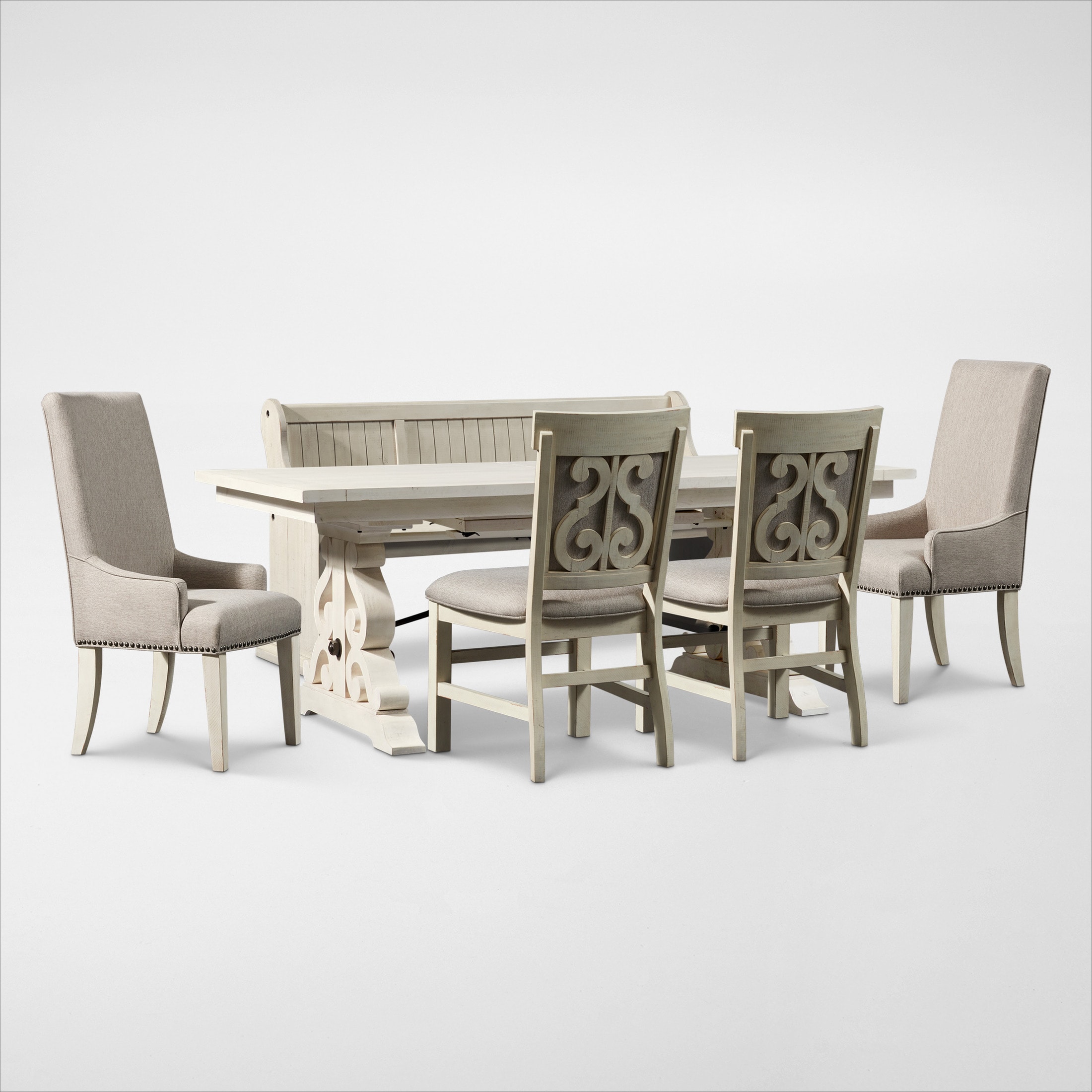 Charthouse Rectangular Extendable Dining Table, 2 Host Charthouse Rectangular Extendable Dining Table, 2 Host