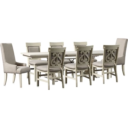 Charthouse Counter Height Dining Table, Dining Room Table With Bench And Fabric Chairs