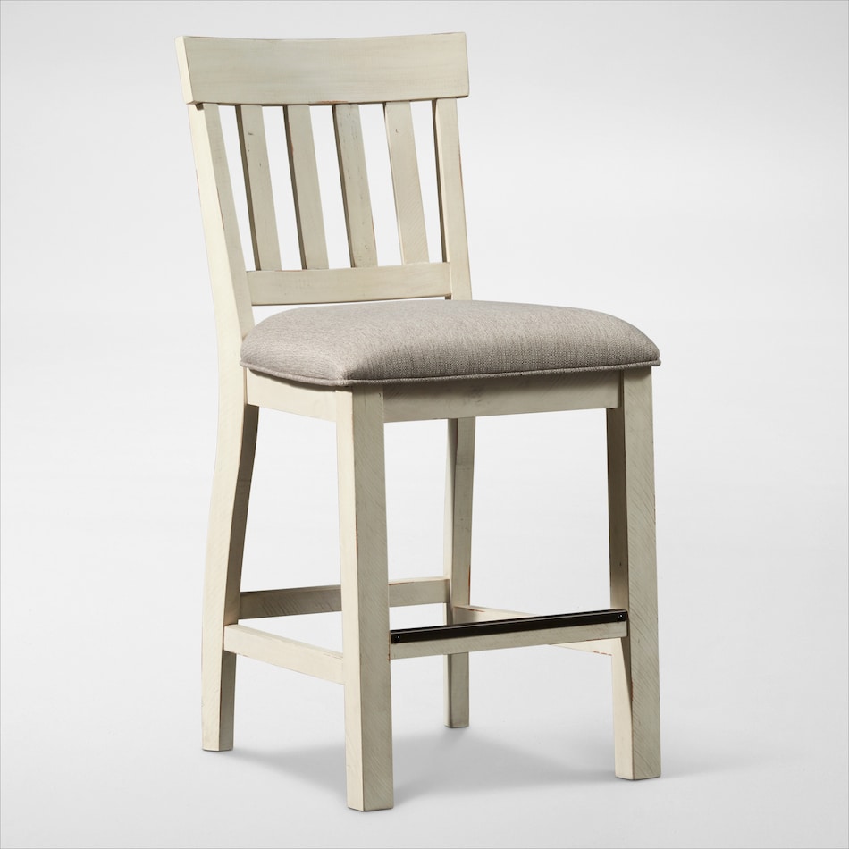 charthouse white counter height stool   