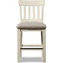 charthouse white counter height stool   