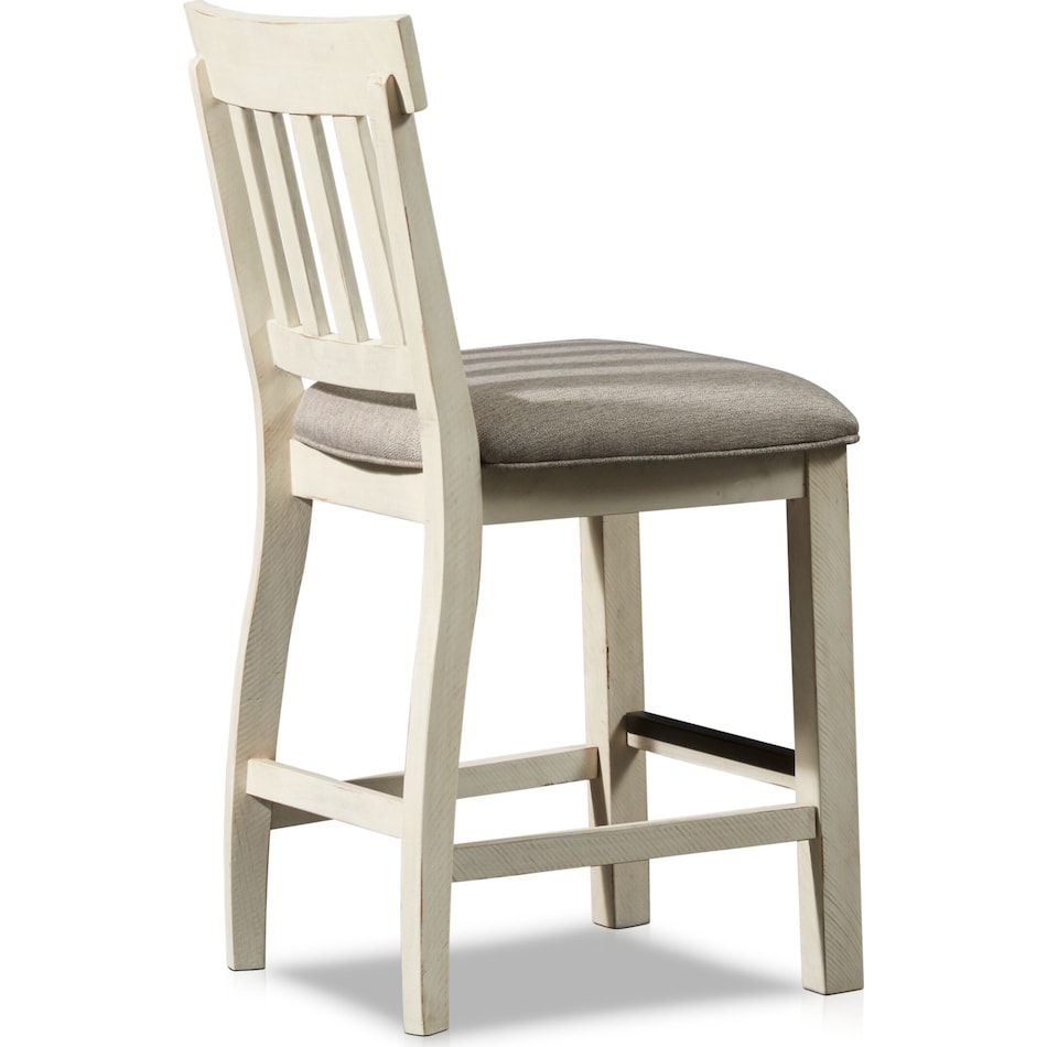 charthouse white counter height stool   