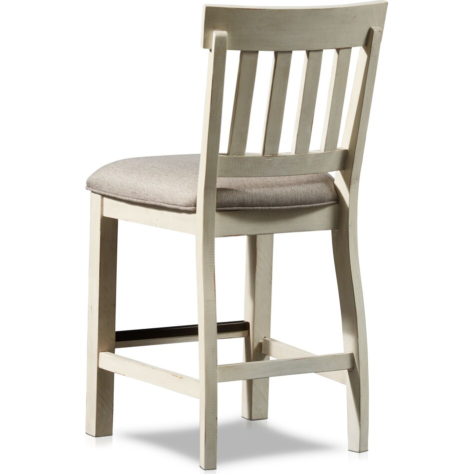 charthouse white counter height stool   