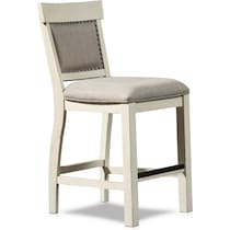 charthouse white counter height stool   