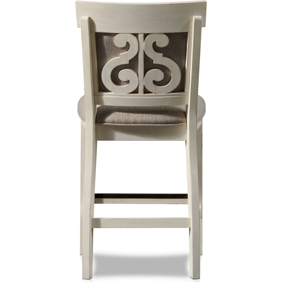 charthouse white counter height stool   