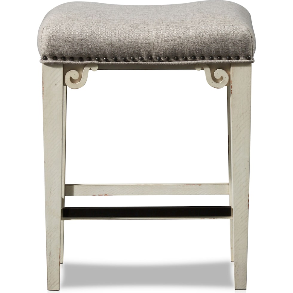 charthouse white counter height stool   