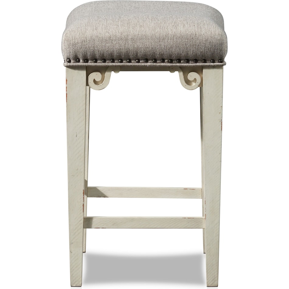 charthouse white counter height stool   
