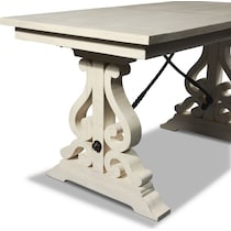 charthouse white counter height table   
