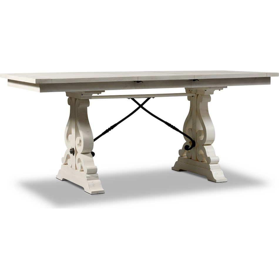 charthouse white counter height table   