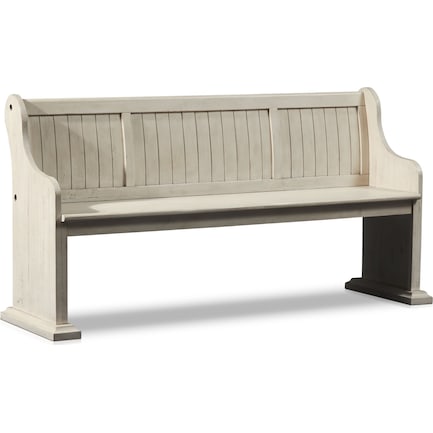 Charthouse Dining Bench - Alabaster