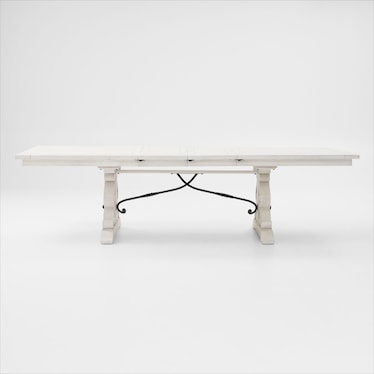 Charthouse Rectangular Extendable Dining Table - Alabaster