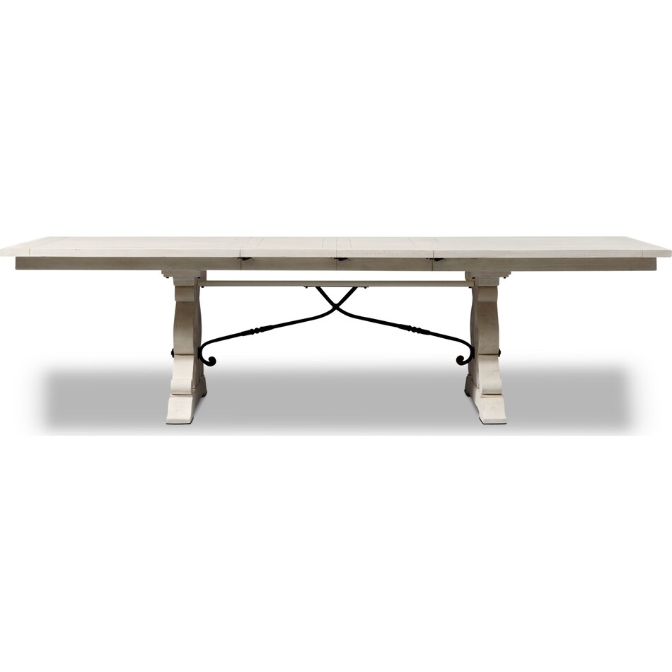 charthouse white dining table   