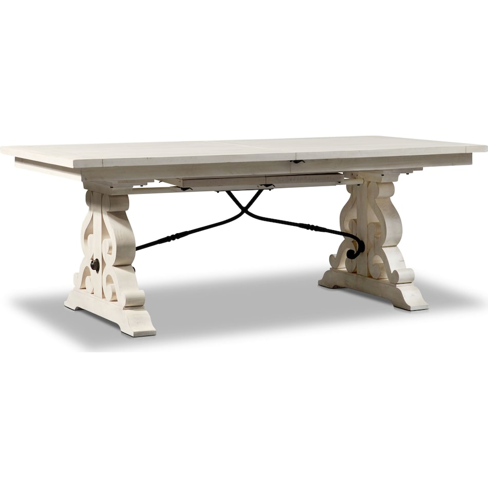 charthouse white dining table   