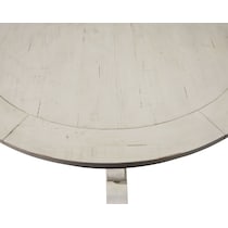 charthouse white round dining table   