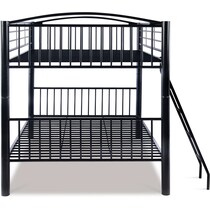 chase black full over full bunk bed   