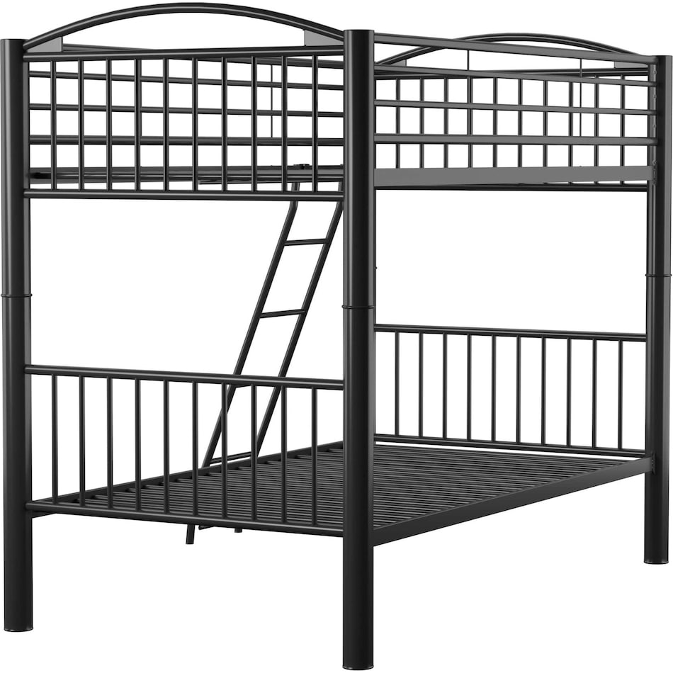 chase black twin over twin bunk bed   