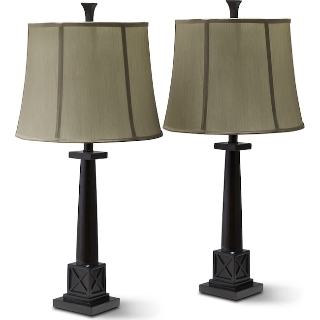 Home Accessories - Chase Set of 2 Table Lamps