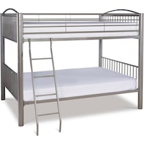 chase gray full over full bunk bed   