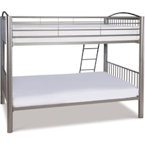 chase gray full over full bunk bed   