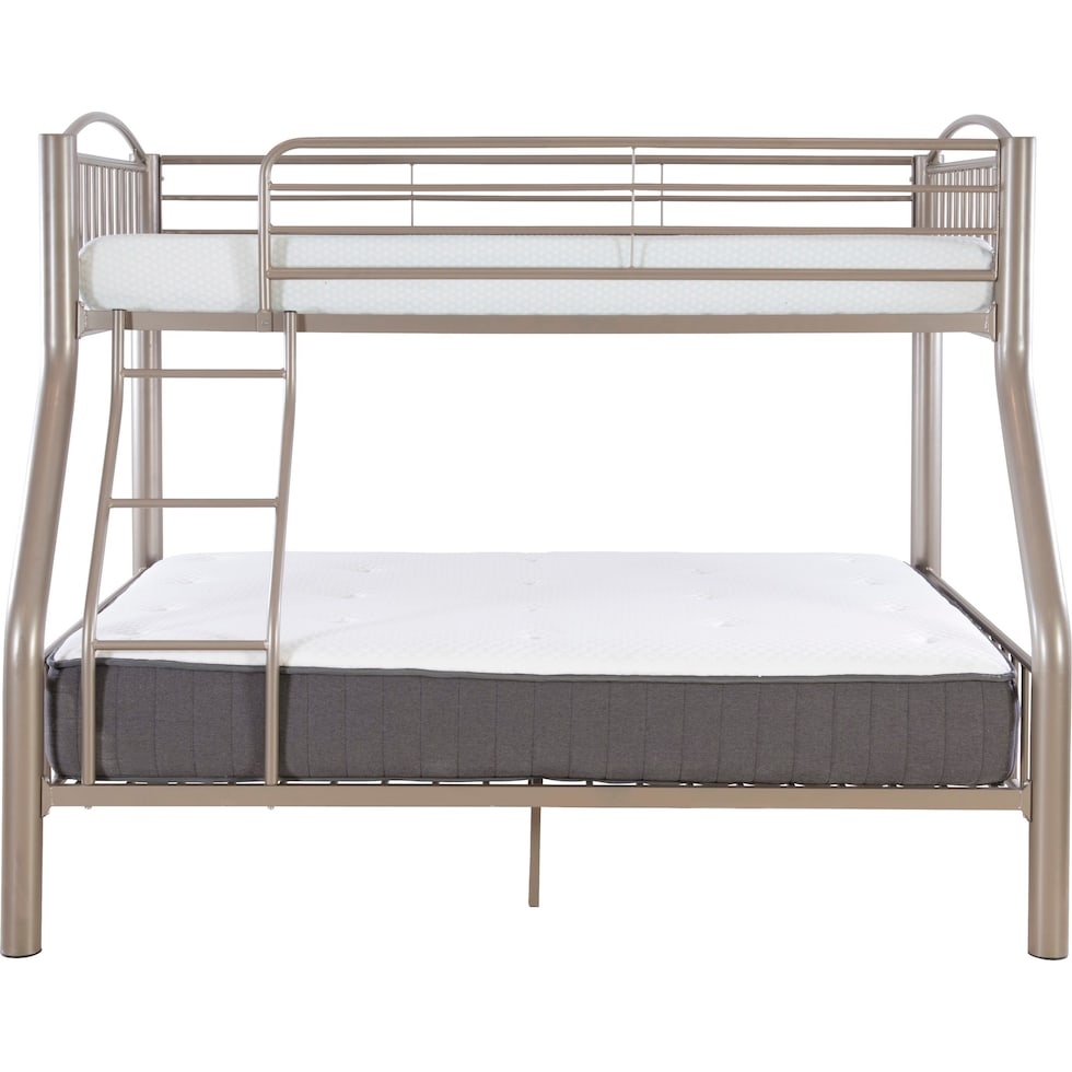 chase gray twin over full bunk bed   